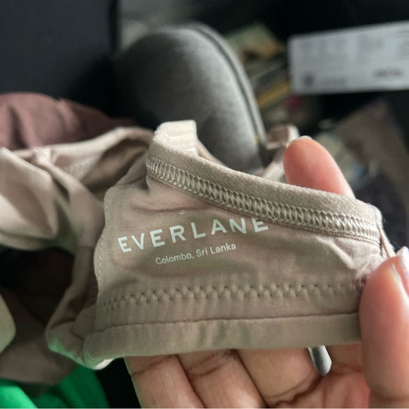 NWT Everlane The Cotton Bralette S Agave Burnt Sugar Tan Bra Wireless Intimates - Picture 3 of 3